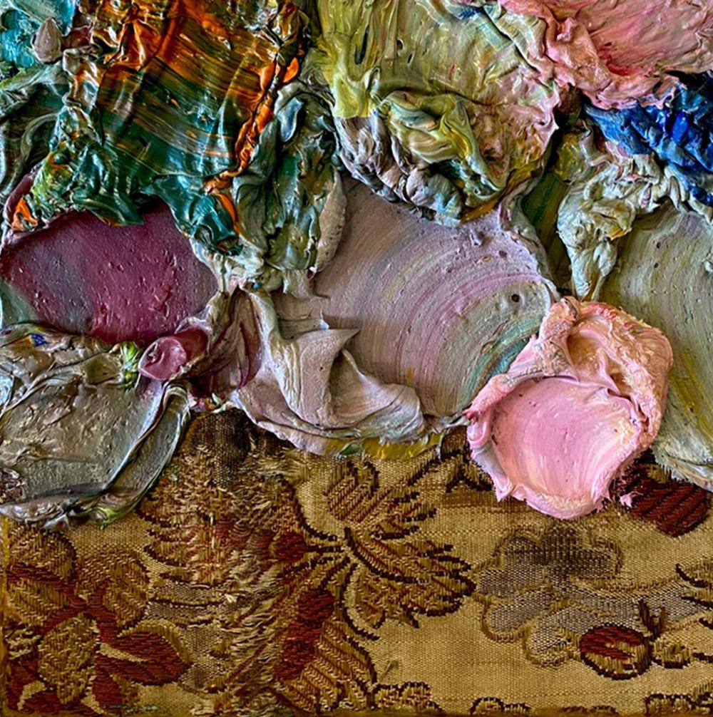 Natasha Zupan beautifully unites the old and new, combining the innovation of her highly crafted technique with her wonder for tradition and the great Masters. This body of work explores the manipulation of surface texture, light, and the