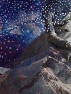 Snow Queen #2239. Homage to Hort P Horst, Mixed media Collage on Paper.