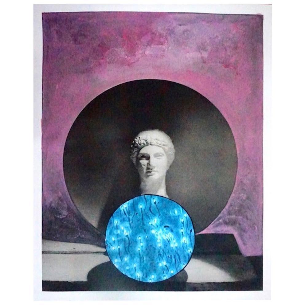 Sphere of Life, #2238. Horst P. Horst Homage, Mixed media Collage on Paper. - Mixed Media Art by Natasha Zupan