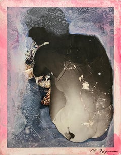 Swimmer #2248, Homage to Horst P Horst, Mixed media Collage on Paper.