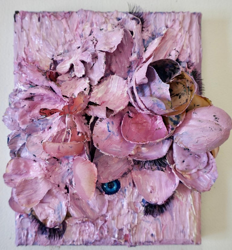 Natasha Zupan - Tactile memory #133. Mixed Media canvas: oil, acrylic,  silk, glass and pigments For Sale at 1stDibs