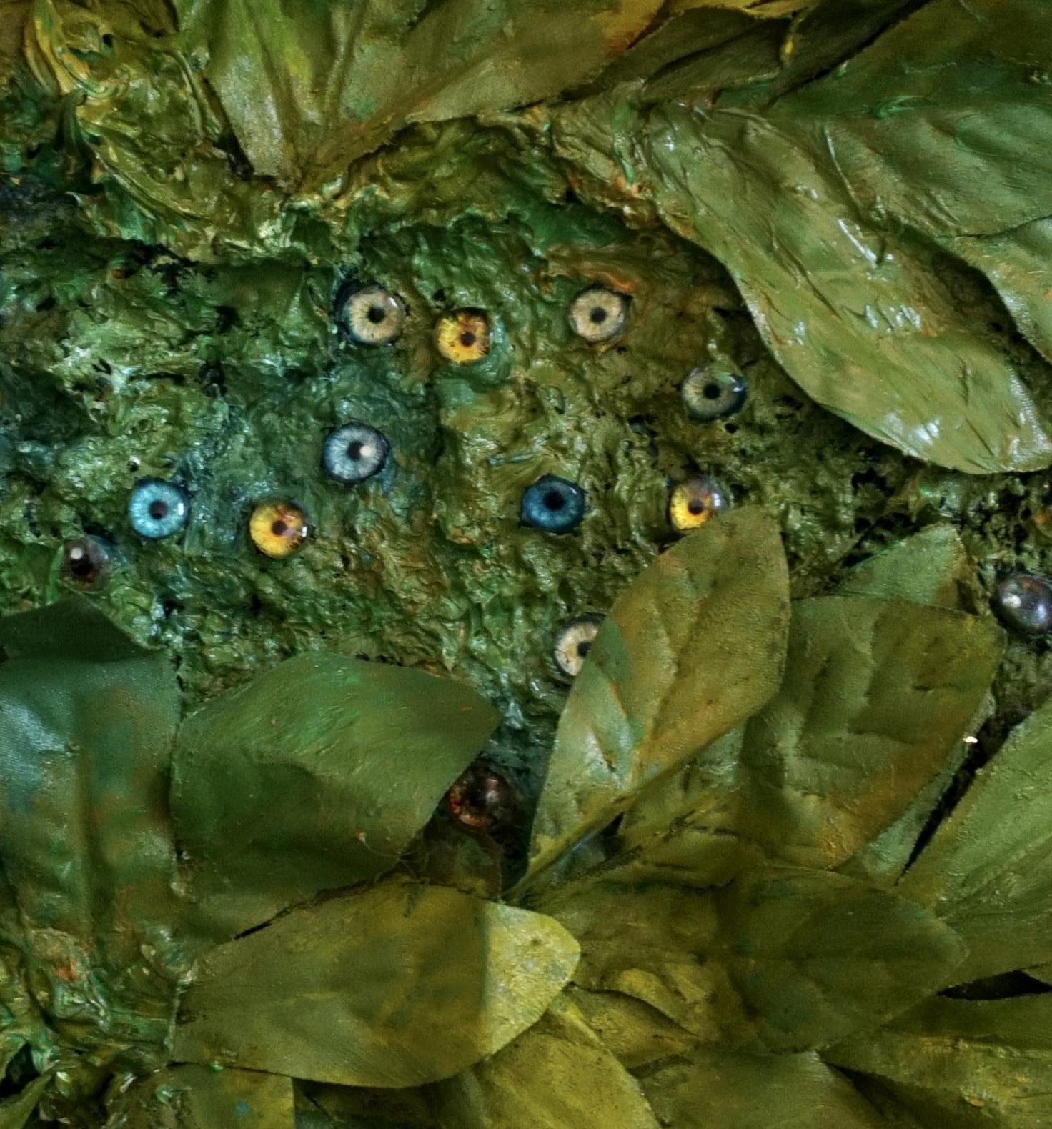 Memoria tattile #136. Tecnica mista su tela: olio, acrilico, seta, vetro, pigmenti - Painting Contemporaneo di Natasha Zupan