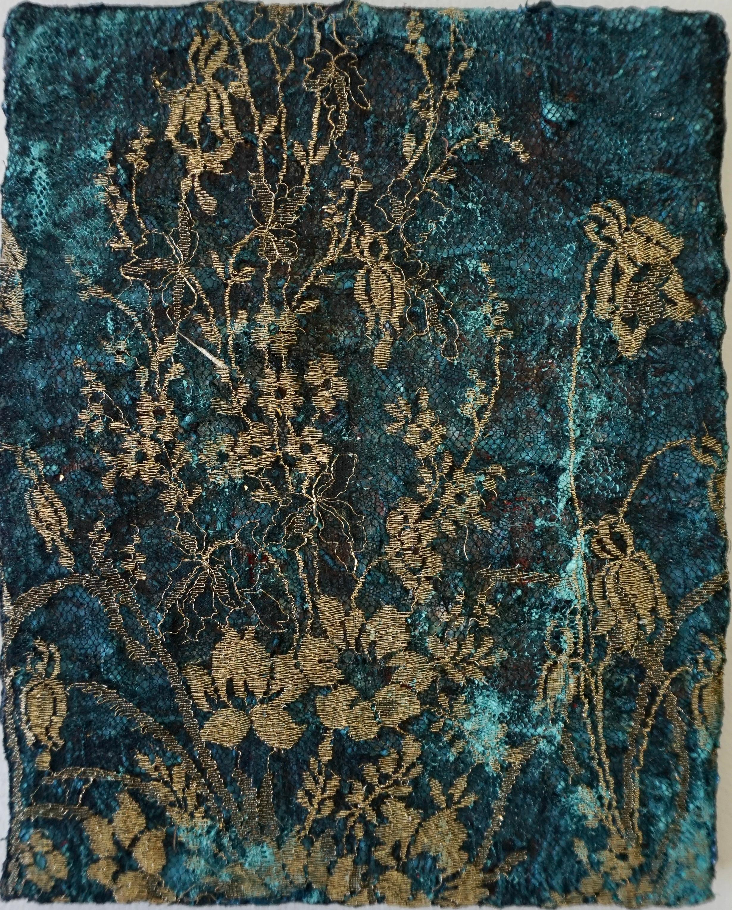 Memoria tattile #64 Tecnica mista: Olio, acrilico, pigmento di pizzo su tela