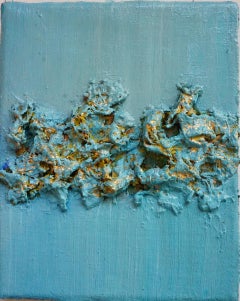 Tactile memory #82 One of a kind, Oil and Gold on Canvas