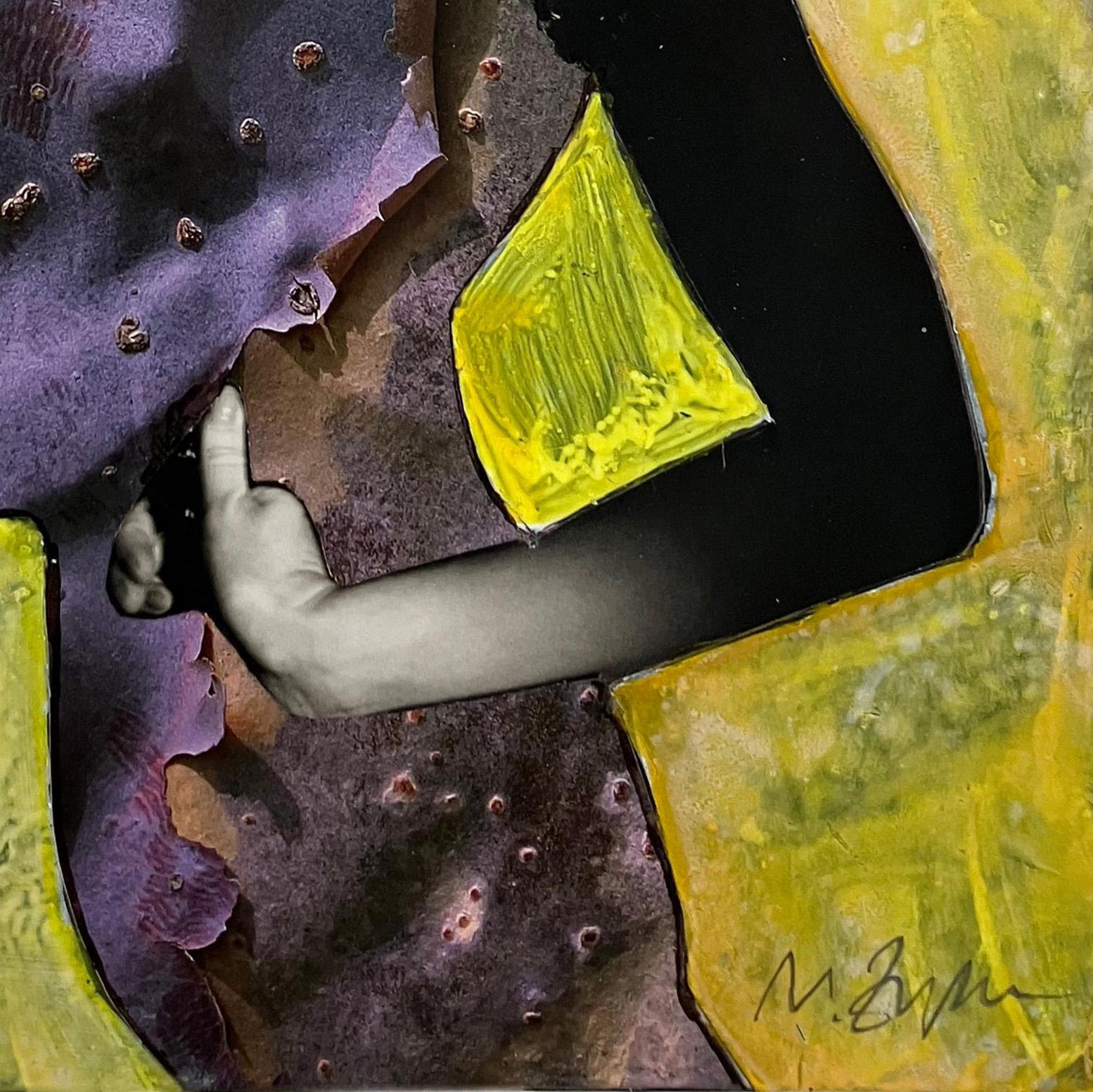 Natasha Zupan's body of work, 'Homage to Horst P. Horst', explores the manipulation of surface texture, light, and the interweaving of time. She has incorporated found images in books from Horst P. Horst into her collages. Time past and time future