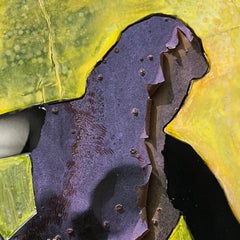 Écorce jaune #2259. Hommage à Horst P. Horst. Collage mixte sur papier.