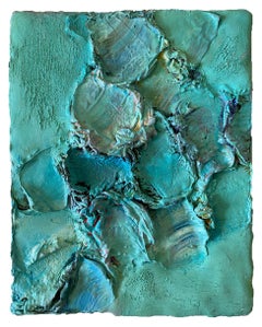 Confini di colore #16. Quadro astratto su tela, montato su una barella.