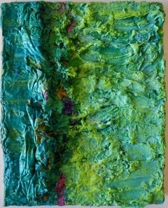 Color Boundaries #18, Abstract painting on canvas, mounted on a stretcher.