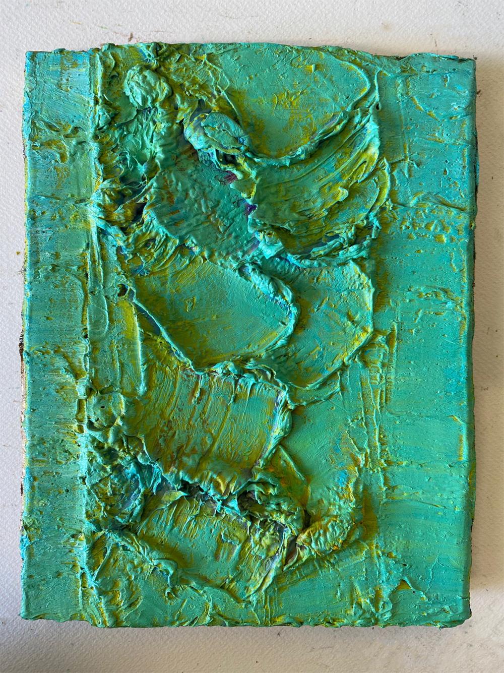 Color Boundaries #20, Abstract painting on canvas, mounted on a stretcher. - Contemporary Painting by Natasha Zupan
