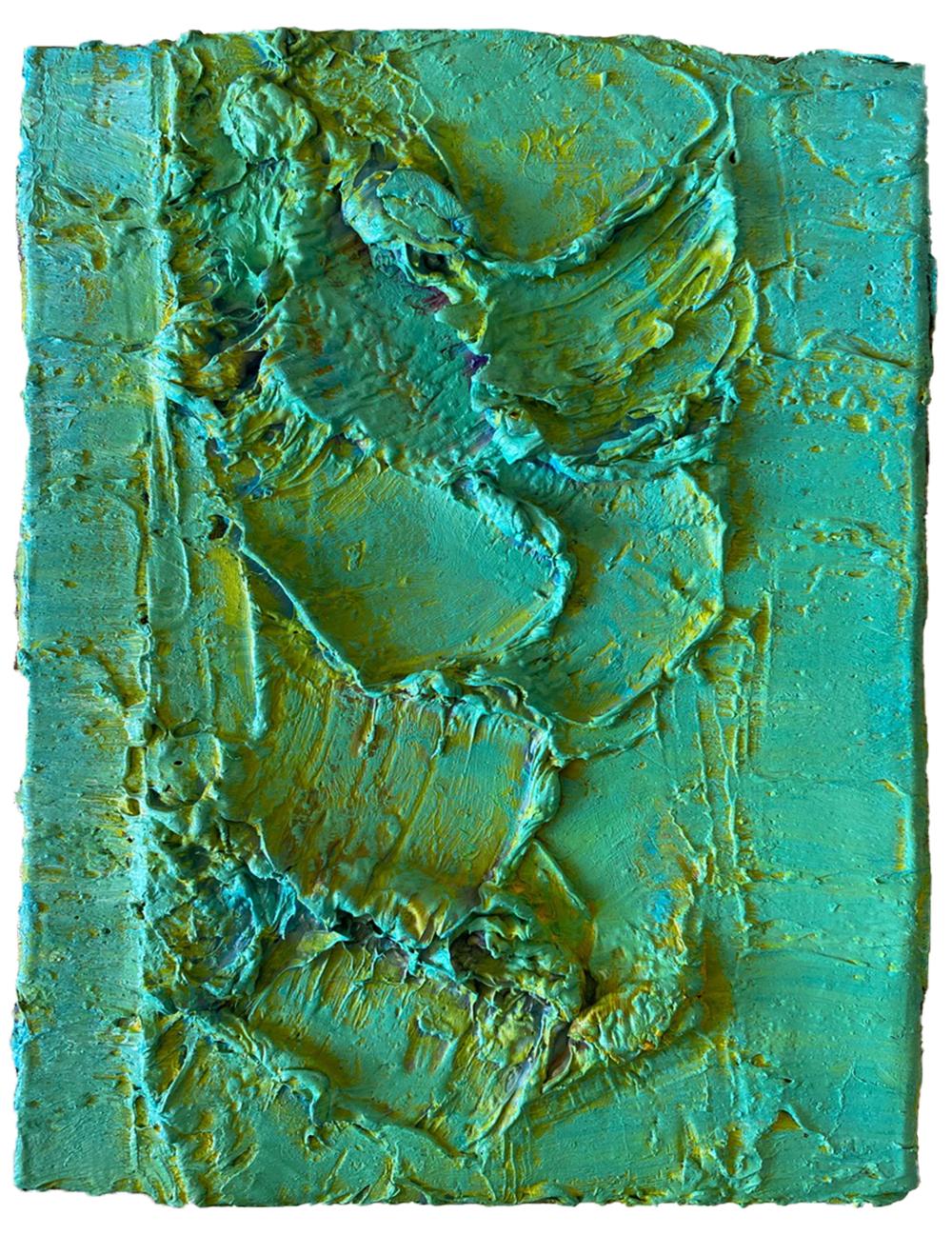 Color Boundaries #20, Abstract painting on canvas, mounted on a stretcher. - Painting by Natasha Zupan