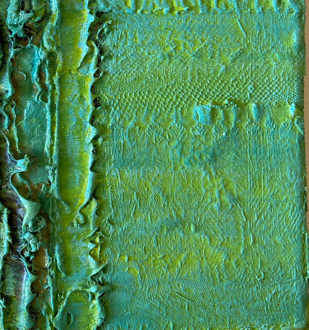 Color Boundaries #21, Abstract painting on canvas, mounted on a stretcher. For Sale 1