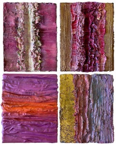 Color Boundaries 34, 38, 67 and 35. Abstract painting on canvas, mounted.