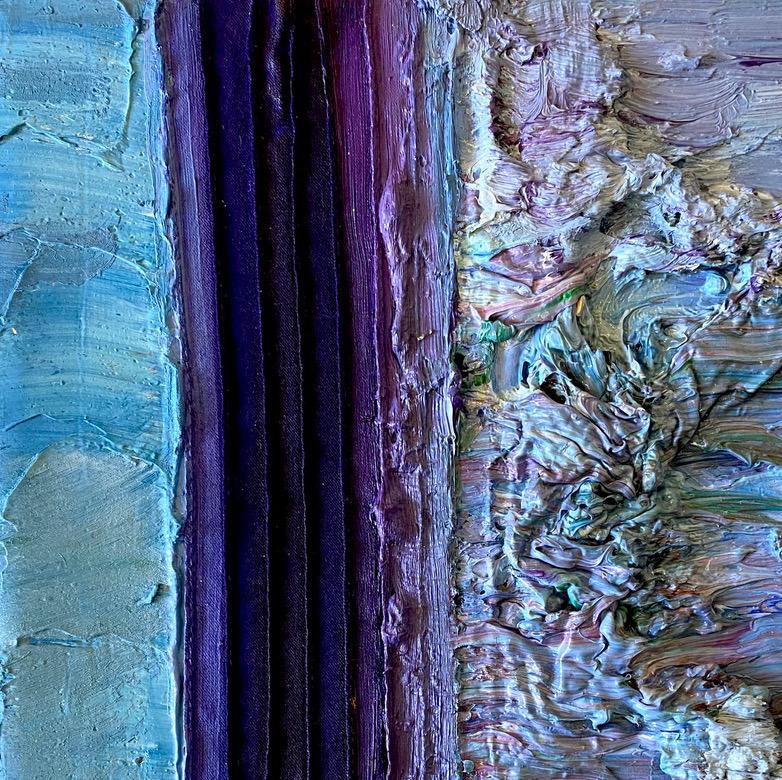Color Boundaries #40. Abstract painting on canvas, mounted on a stretcher. - Painting by Natasha Zupan