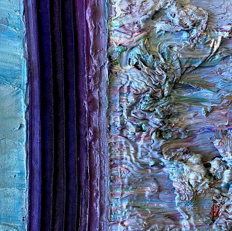 Color Boundaries #40. Abstract painting on canvas, mounted on a stretcher. - Contemporary Painting by Natasha Zupan