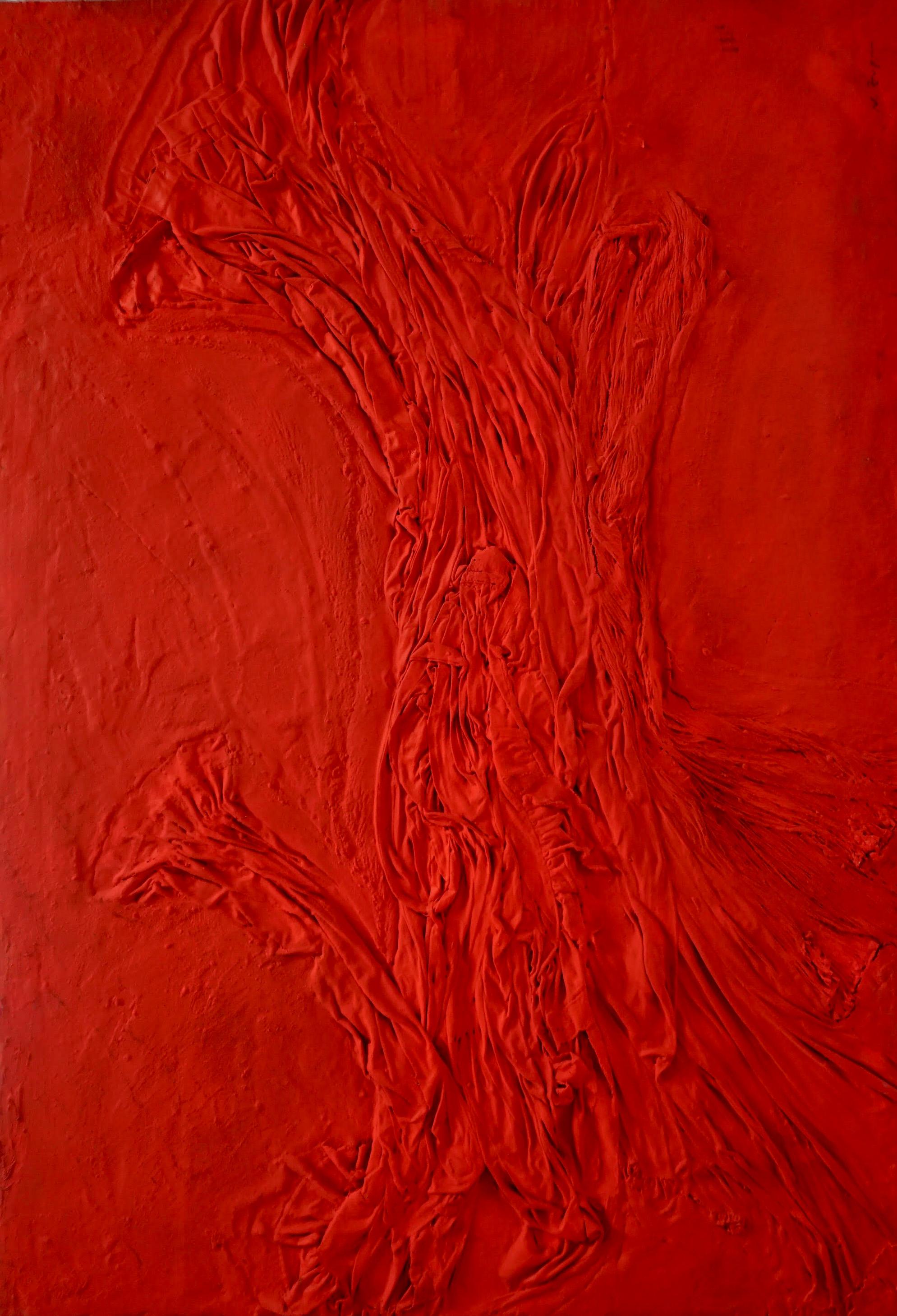 Color Boundaries #63, Dalla serie Color Boundaries Sabbia, pigmenti, vestiti.