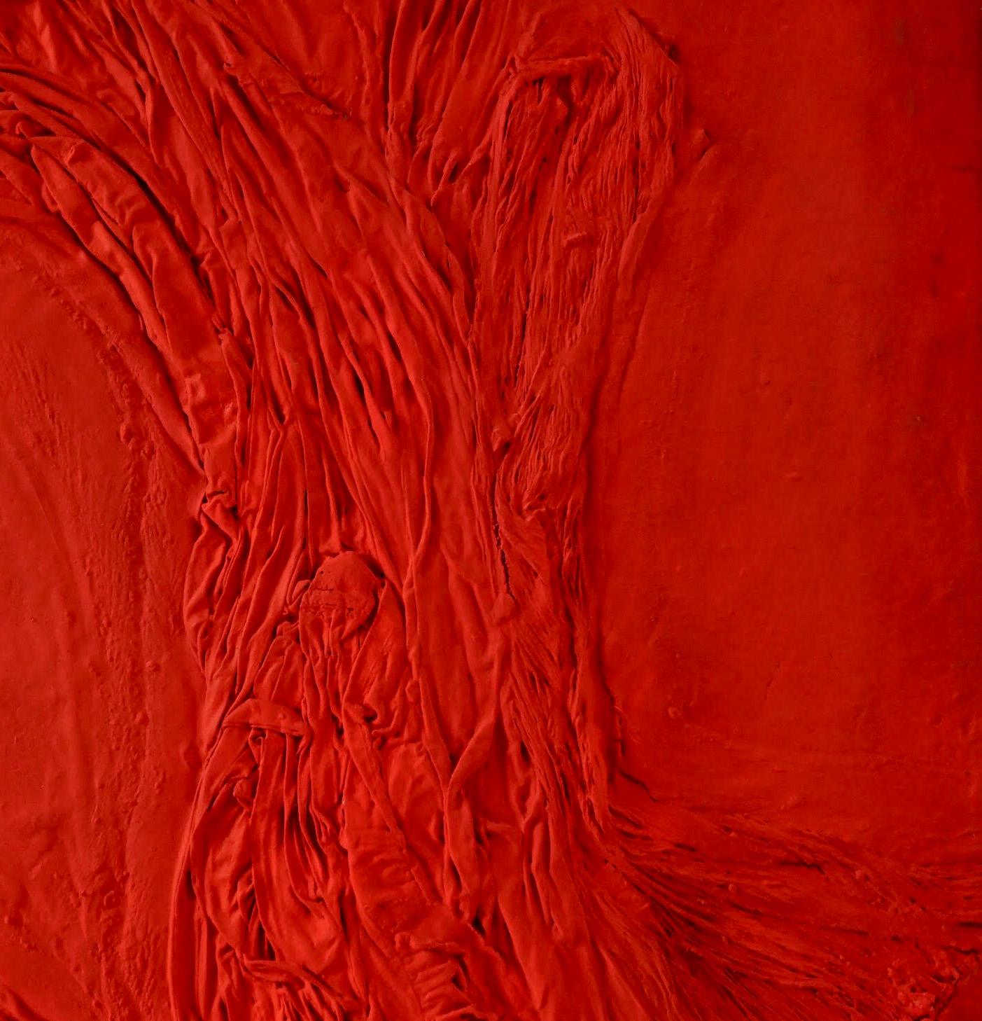 Color Boundaries #63, From the series Color Boundaries Sand, pigments, clothes. - Contemporary Mixed Media Art by Natasha Zupan