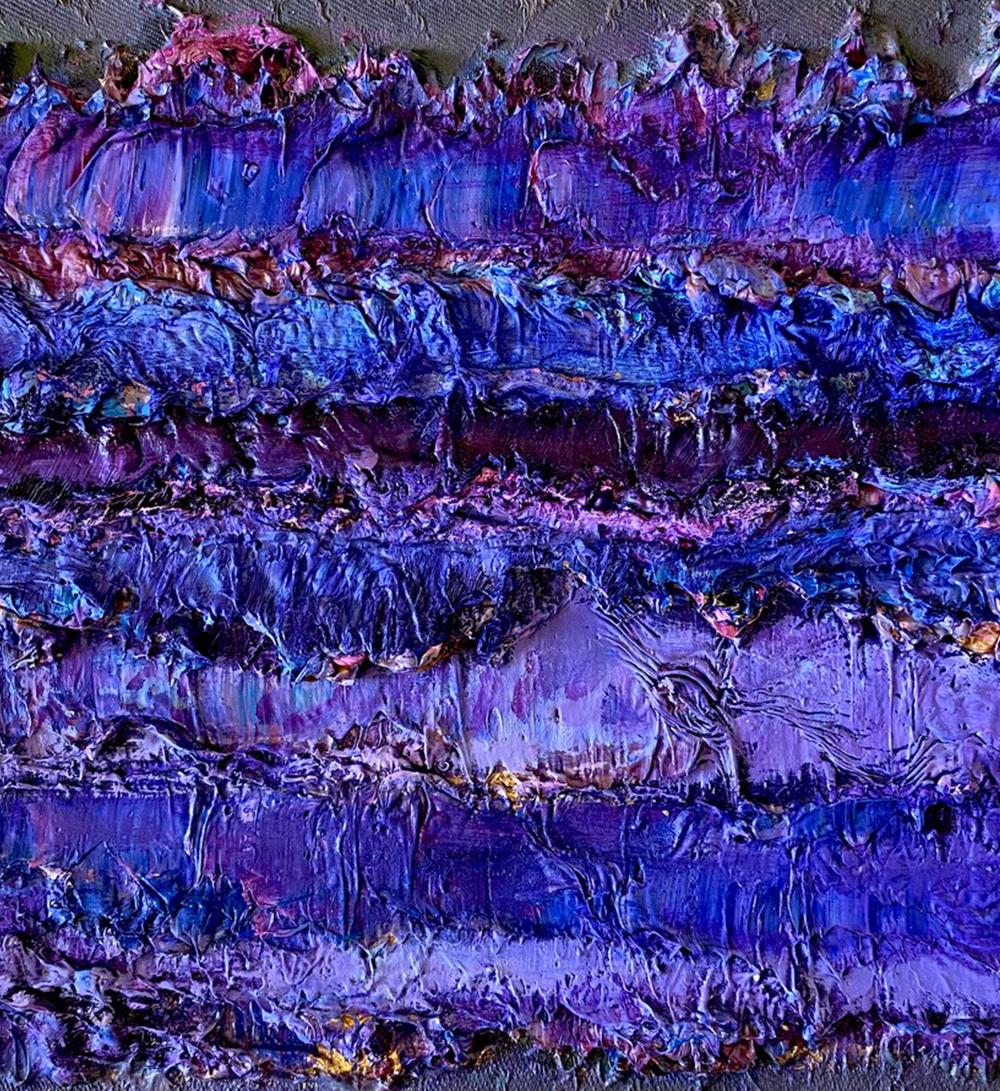 Color Derivatives #149, Abstract painting on canvas, mounted on a stretcher. - Contemporary Mixed Media Art by Natasha Zupan