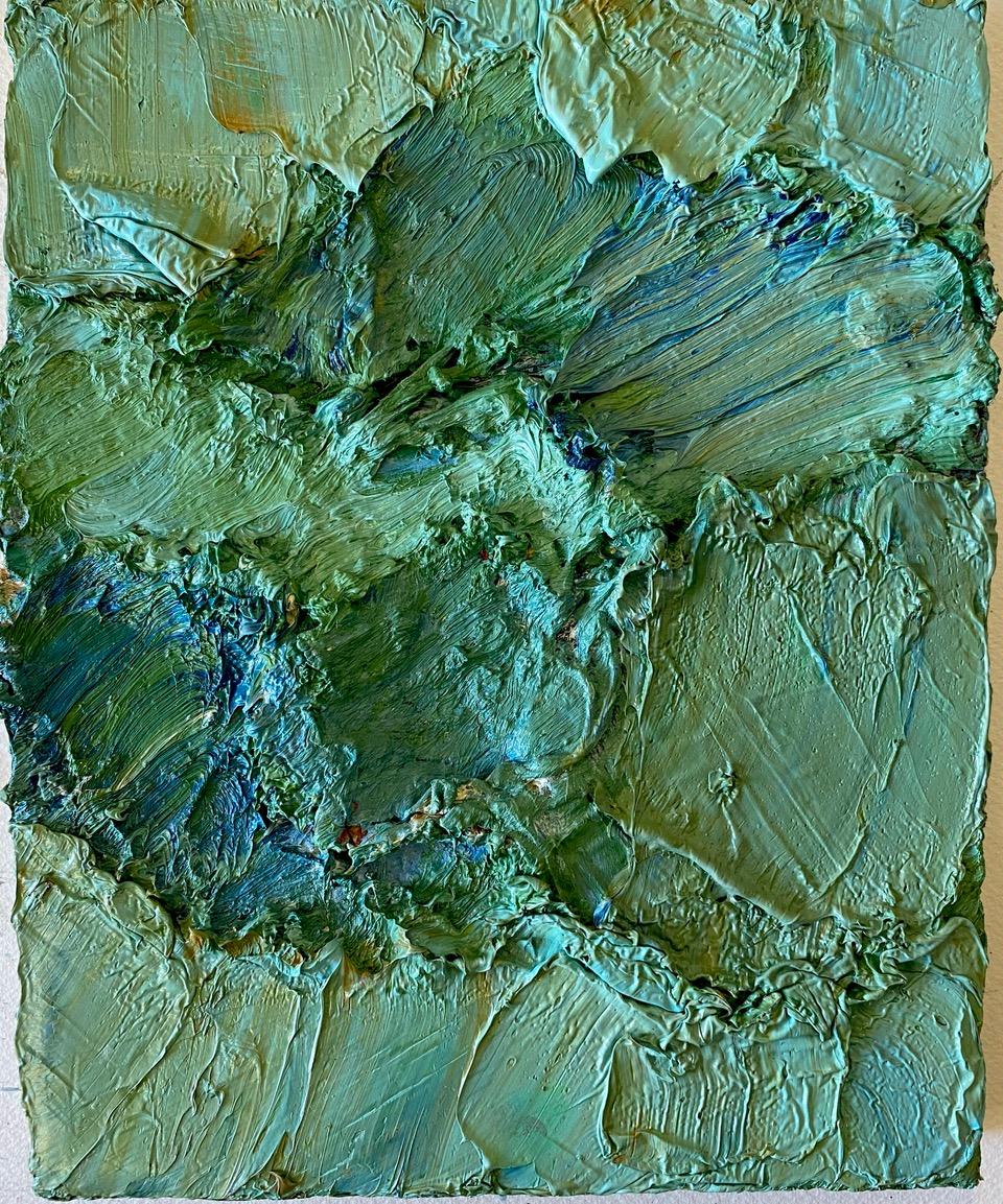 Color Derivatives #53, Abstract painting on canvas, mounted on a stretcher. - Contemporary Mixed Media Art by Natasha Zupan