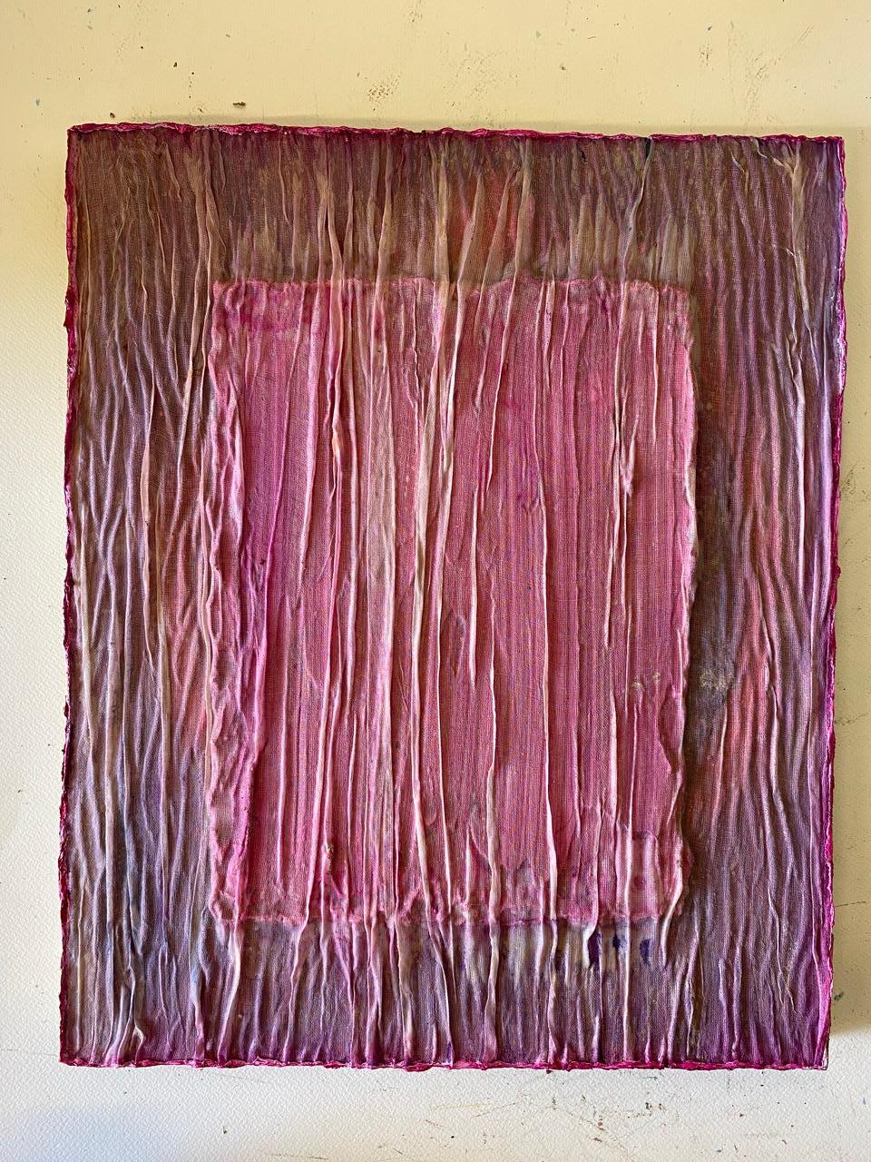 Color Derivatives #8,  Abstract painting. Oil, fabric on canvas - Contemporary Painting by Natasha Zupan