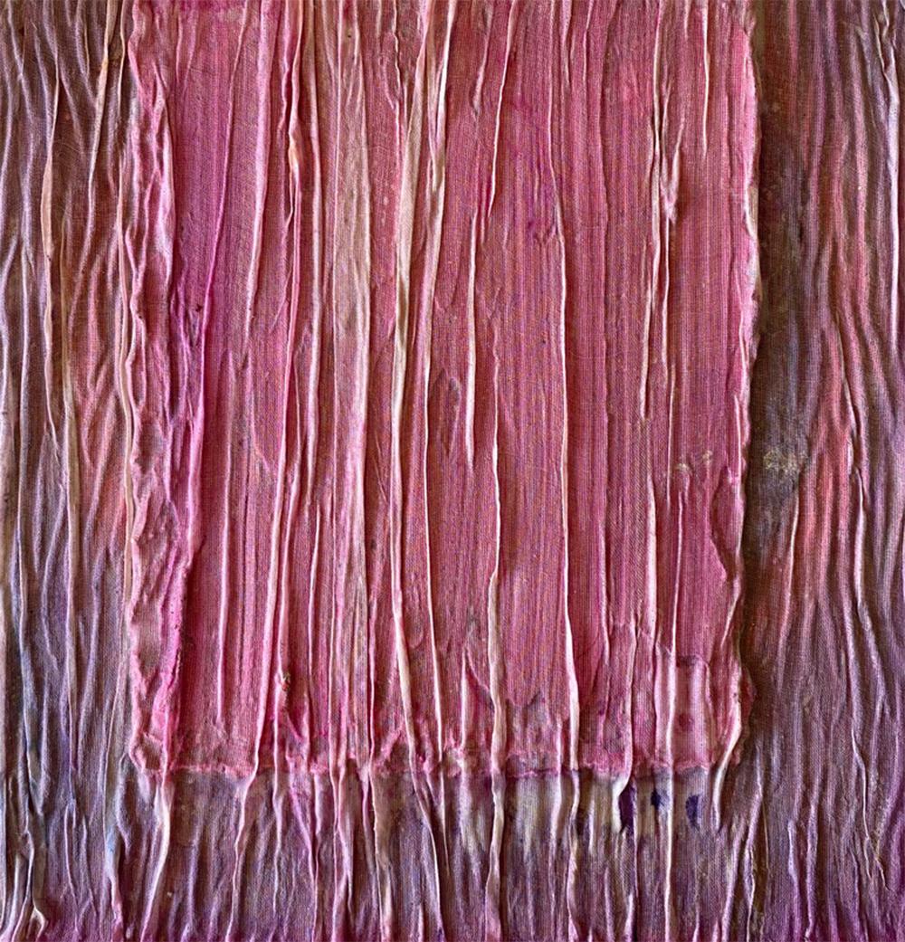 Color Derivatives #8, 2016 by Natasha Zupan
From the series Color Derivatives
Oil, fabric, medium, on wood
Size: 18 in. H x 15 in. W x 3 in D.
Unique
____________________________________

Natasha Zupan beautifully unites the old and new. A