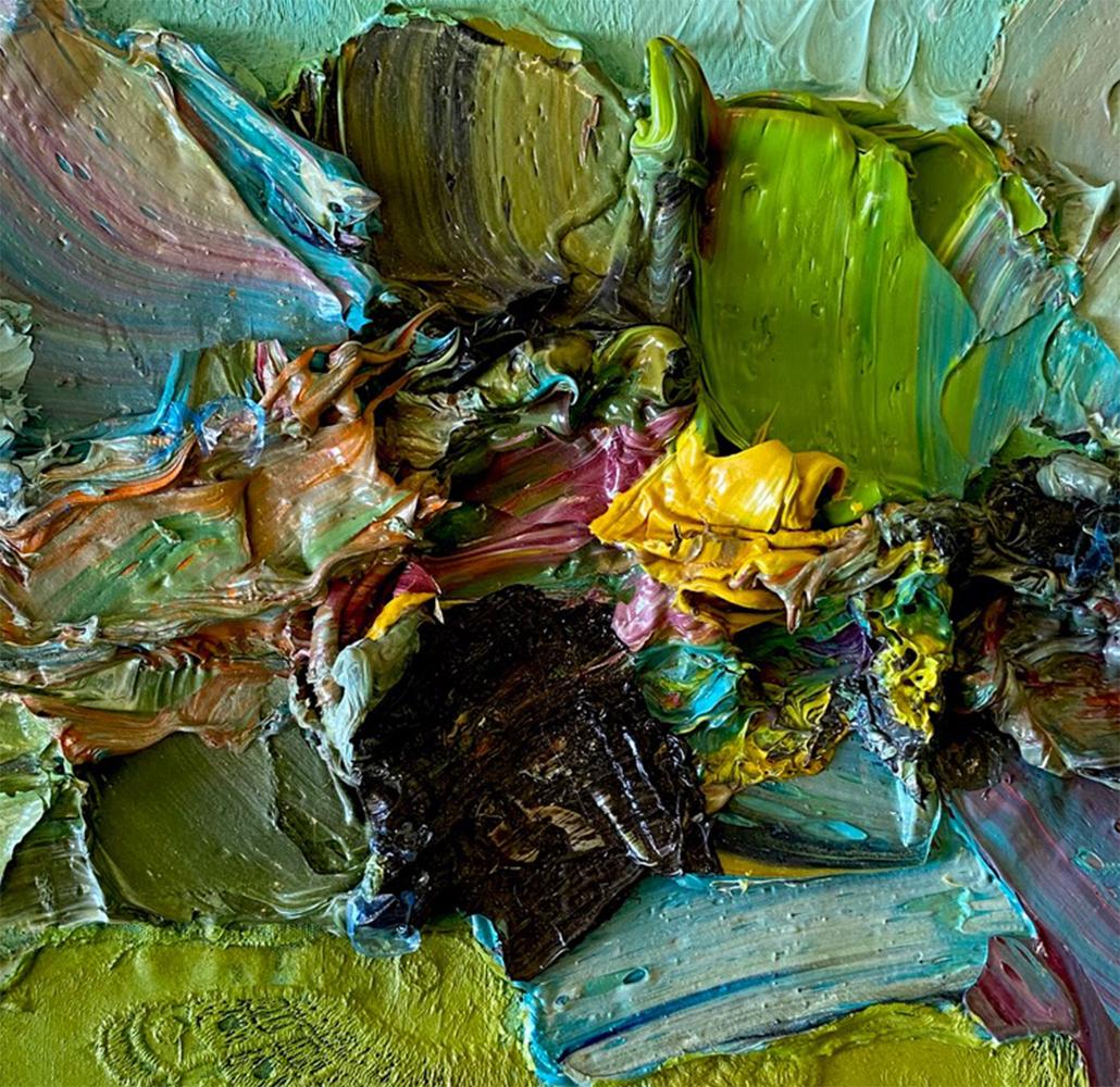 Réfraction de la lumière #59,  Peinture abstraite sur toile montée sur un châssis - Contemporain Painting par Natasha Zupan