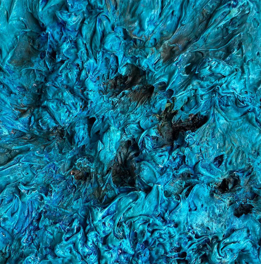 Tactile Memory #110, Abstract painting on canvas mounted in a stretcher - Contemporary Mixed Media Art by Natasha Zupan