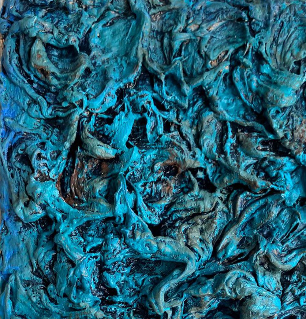 Tactile Memory #116, Abstract painting Oil on canvas mounted in a stretcher For Sale 2