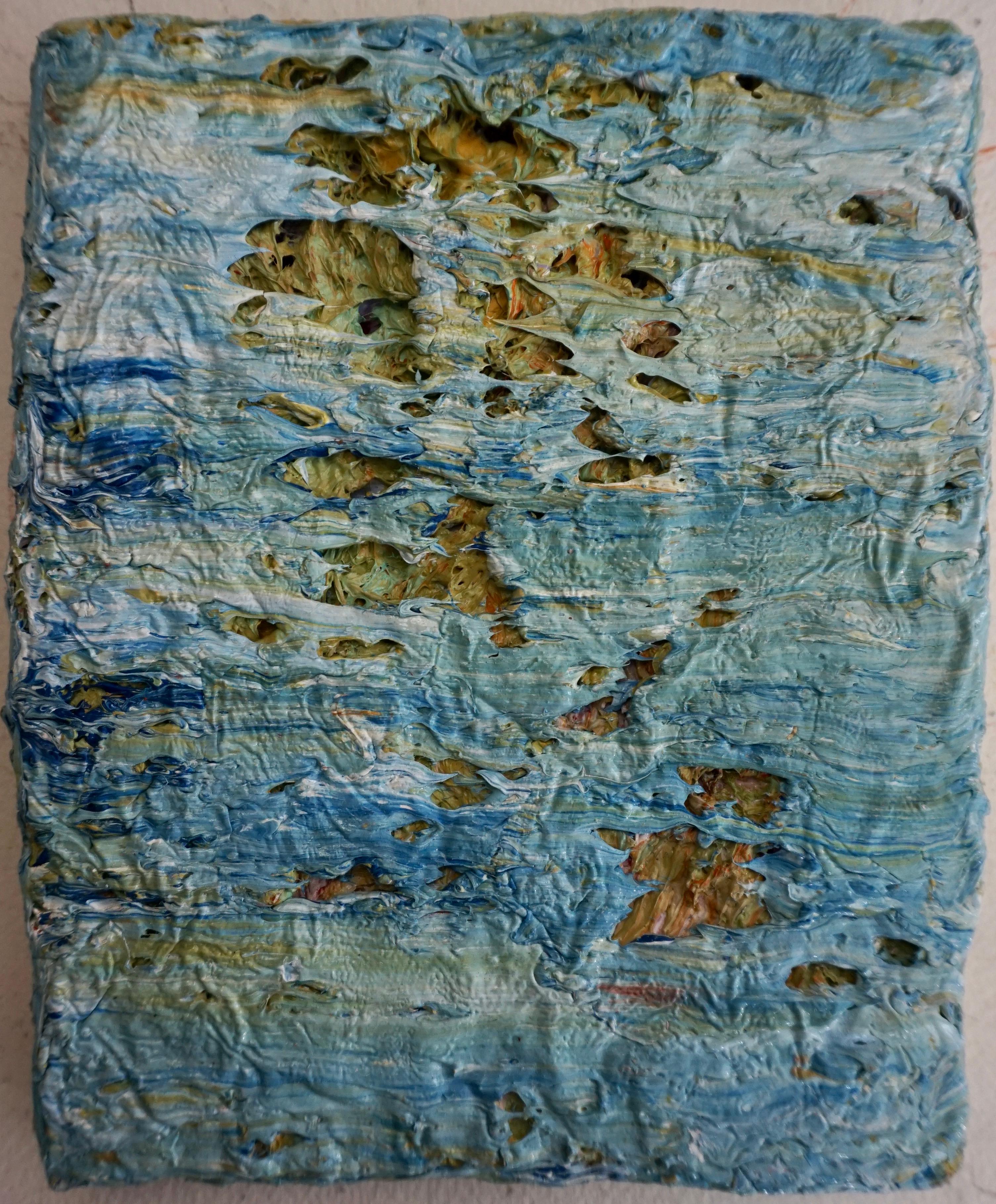 Memoria tattile #118. Pittura astratta, tecnica mista su tela. - Mixed Media Art di Natasha Zupan