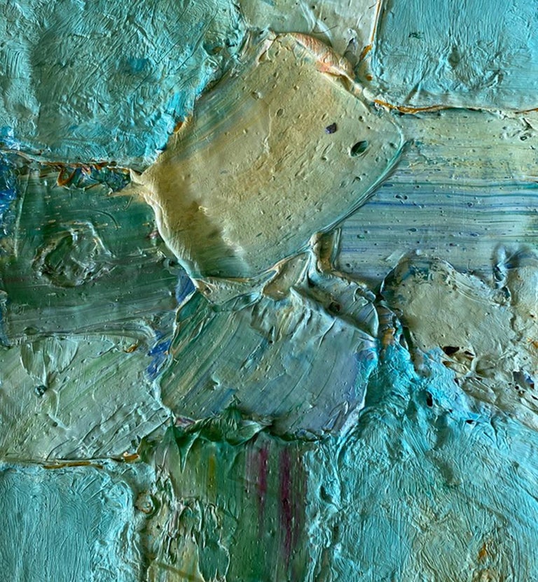 Natasha Zupan - Tactile Memory #21, Abstract painting on canvas mounted ...