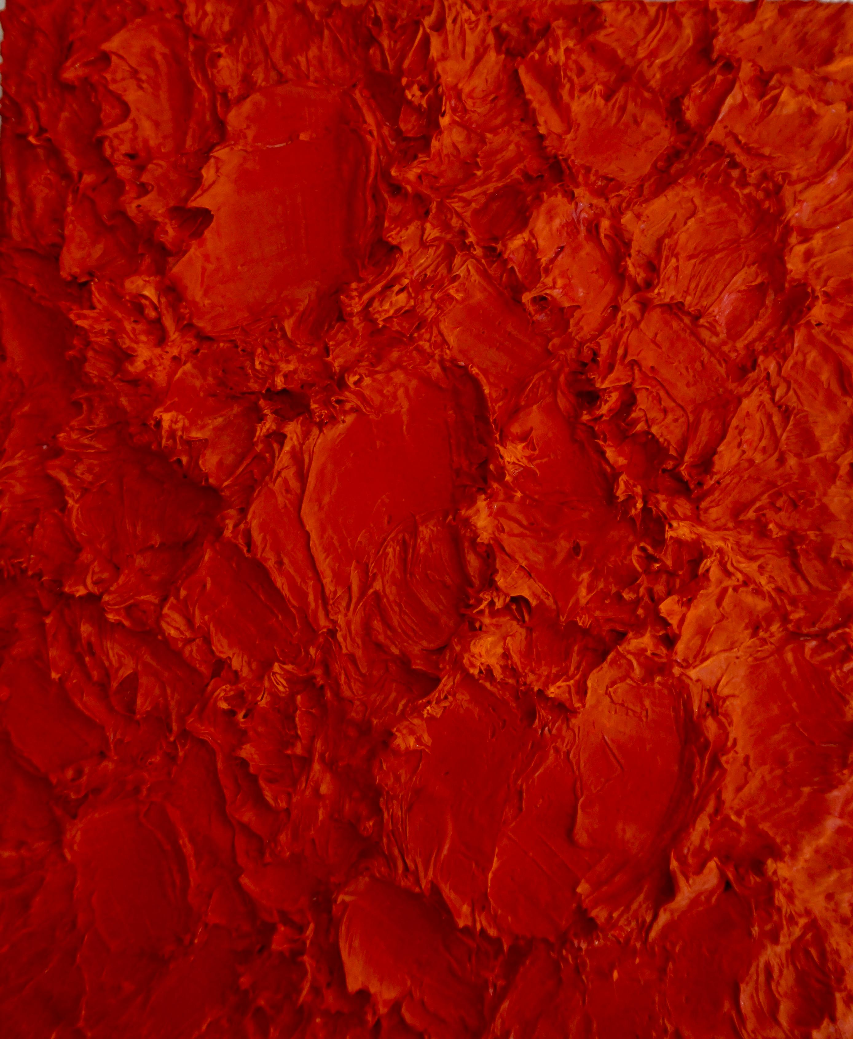 Abstract Painting di Natasha Zupan - Memoria tattile #42 Pittura astratta.  Tecnica mista su tela
