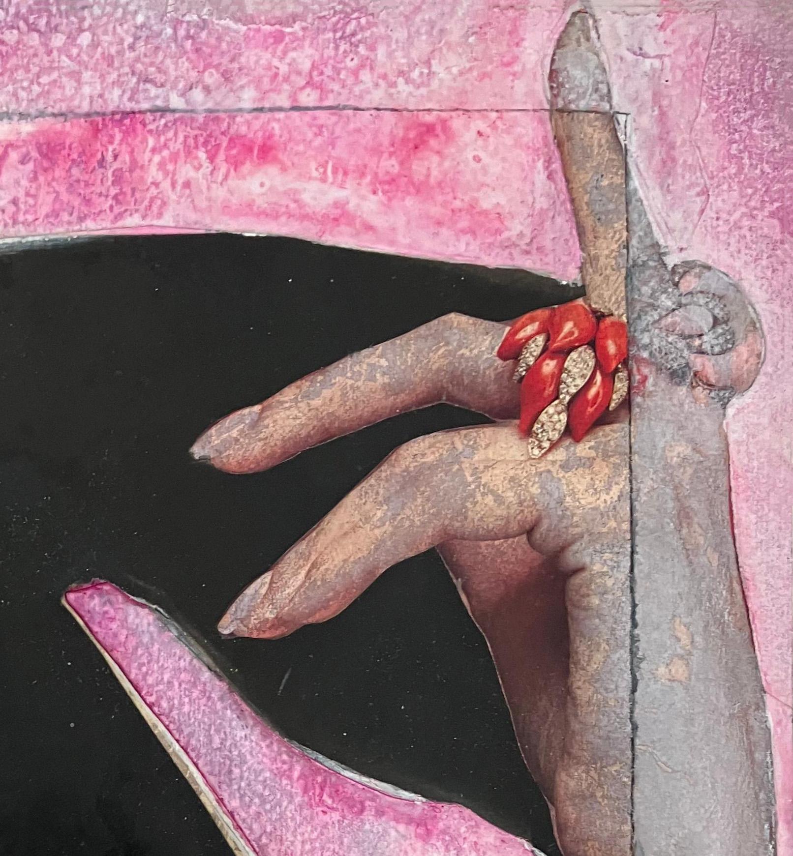 Bend Over, #2264 Hommage à Horst P. Horst photographie couleur en édition limitée - Noir Nude Photograph par Natasha Zupan