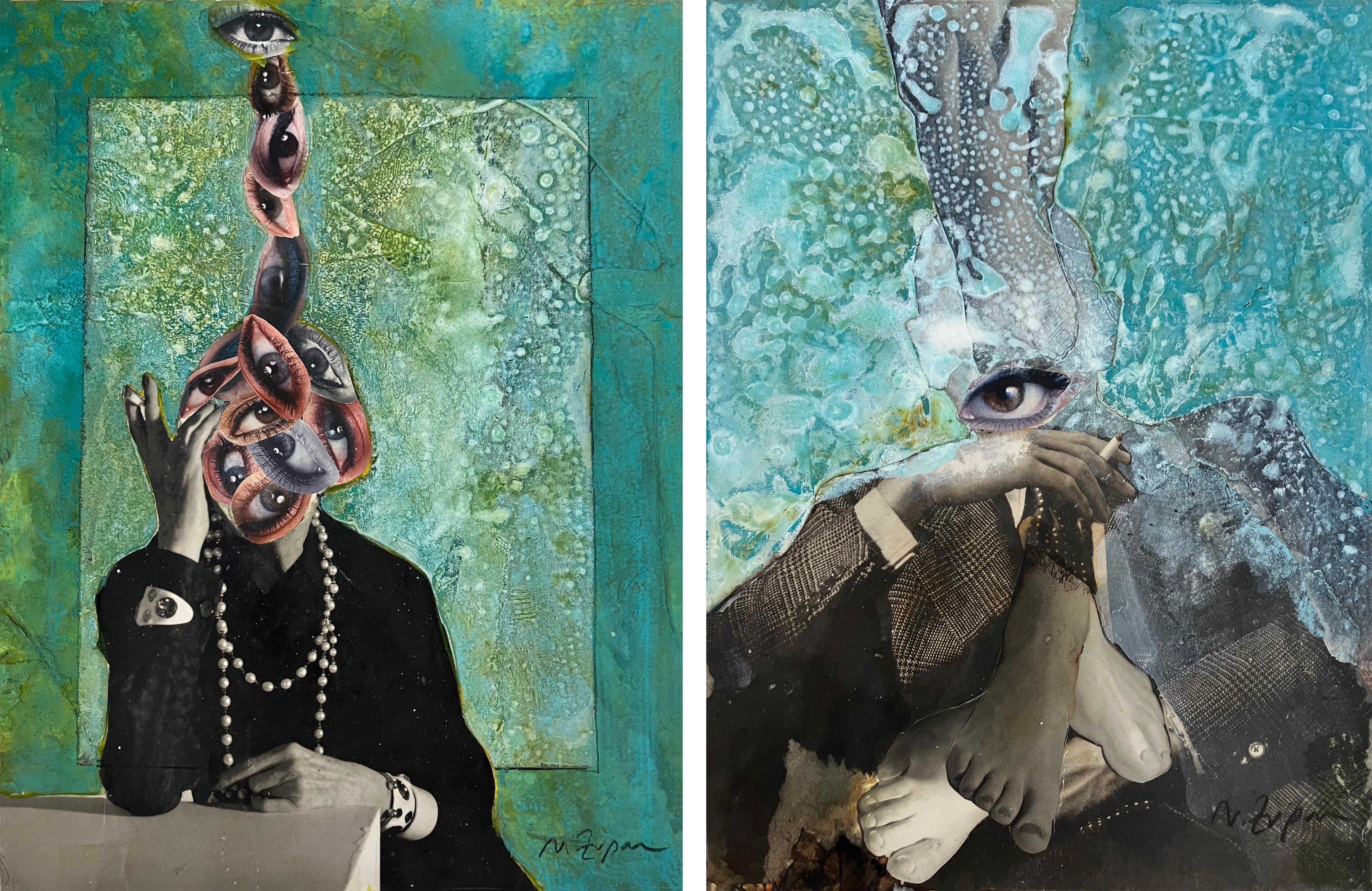 Diana
s Eyes #2256 and Noel Coward
s Eye #2257. Limited edition color photograp