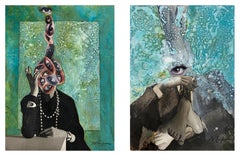 Diana's Eyes #2256 and Noel Coward's Eye #2257. Limited edition color photograp