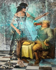 Eternal Recurrence #70 & #63, Agrandissement du tirage photo collage intervenu par l'artiste