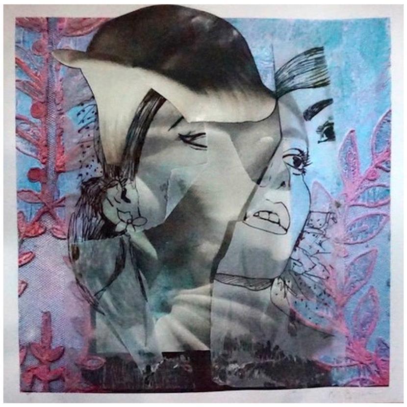 Maria and the Callas, #2268, Horst P. Horst Homage, Mixed media Collage on Paper - Mixed Media Art by Natasha Zupan