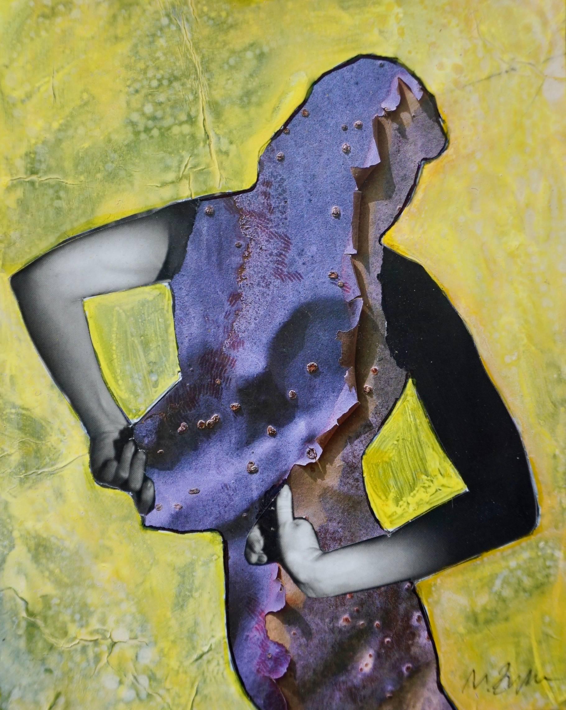 Yellow Bark, #2259. Homage to Horst P. Horst collage color photograph