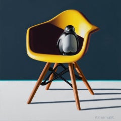Puppy the Penguin, Yellow Eames Chair
