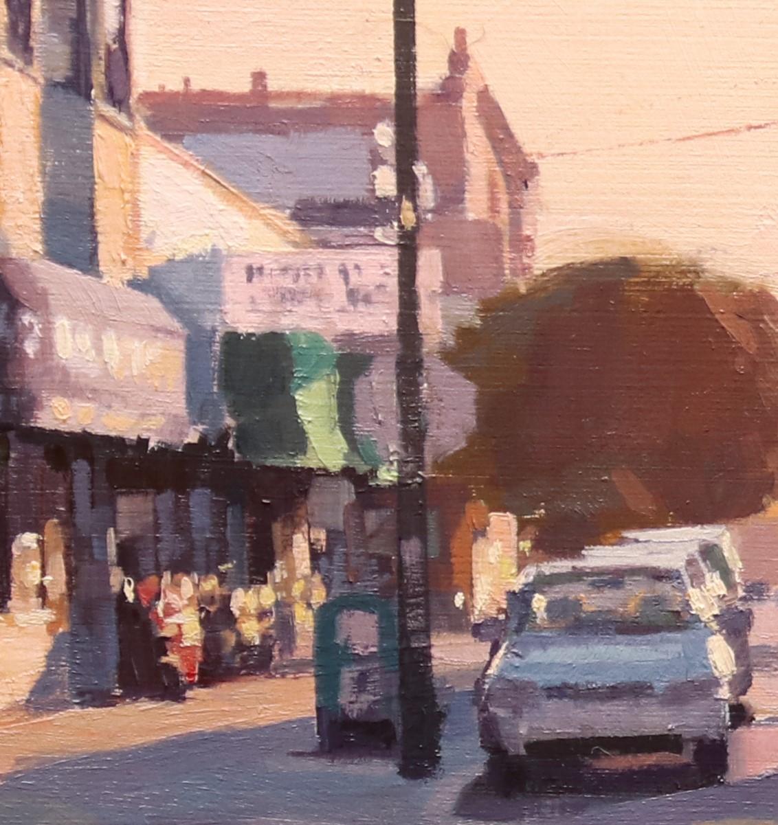 „Late Afternoon Stroll“ (2023) von Nate Ross, Original-Ölgemälde, Stadtlandschaft im Angebot 2