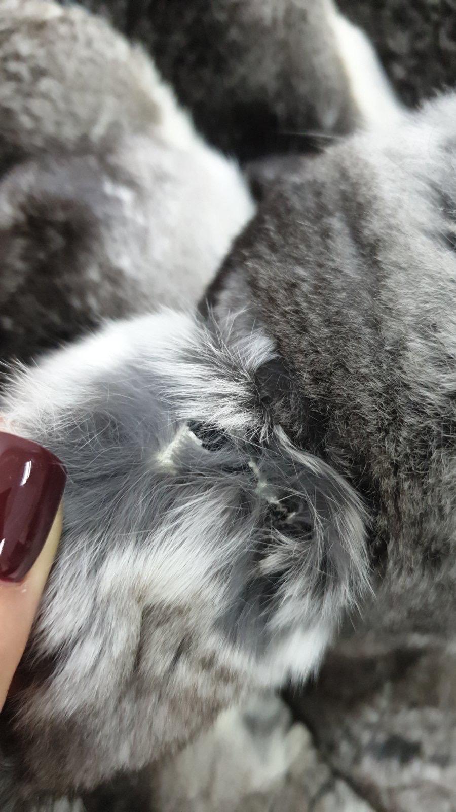 Cappotto in pelliccia di cincillà Natesse - Taglia L. in vendita 8