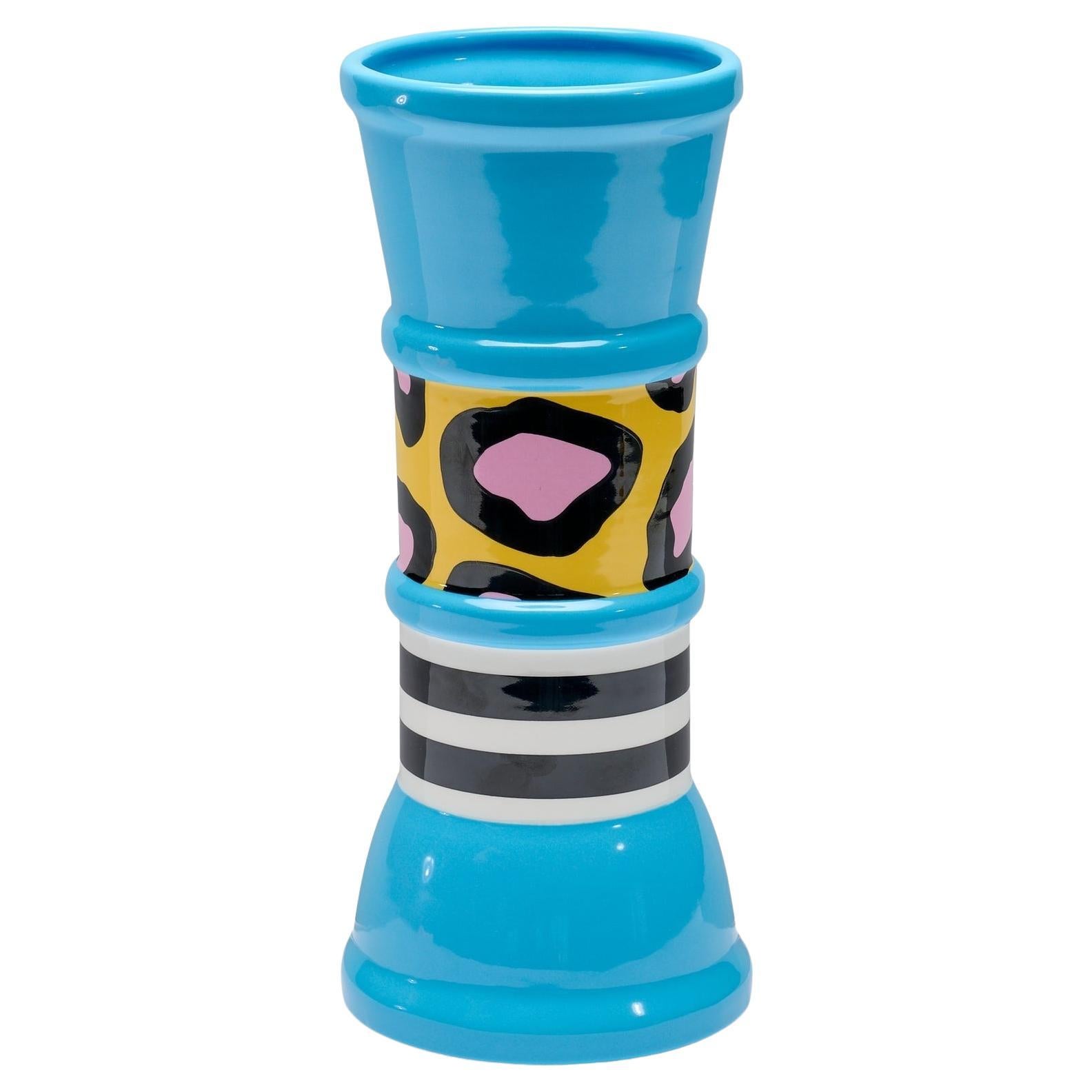 Nathalie Du Pasquier For Memphis Milano "Carrot Flower" Vase, 1980s en venta