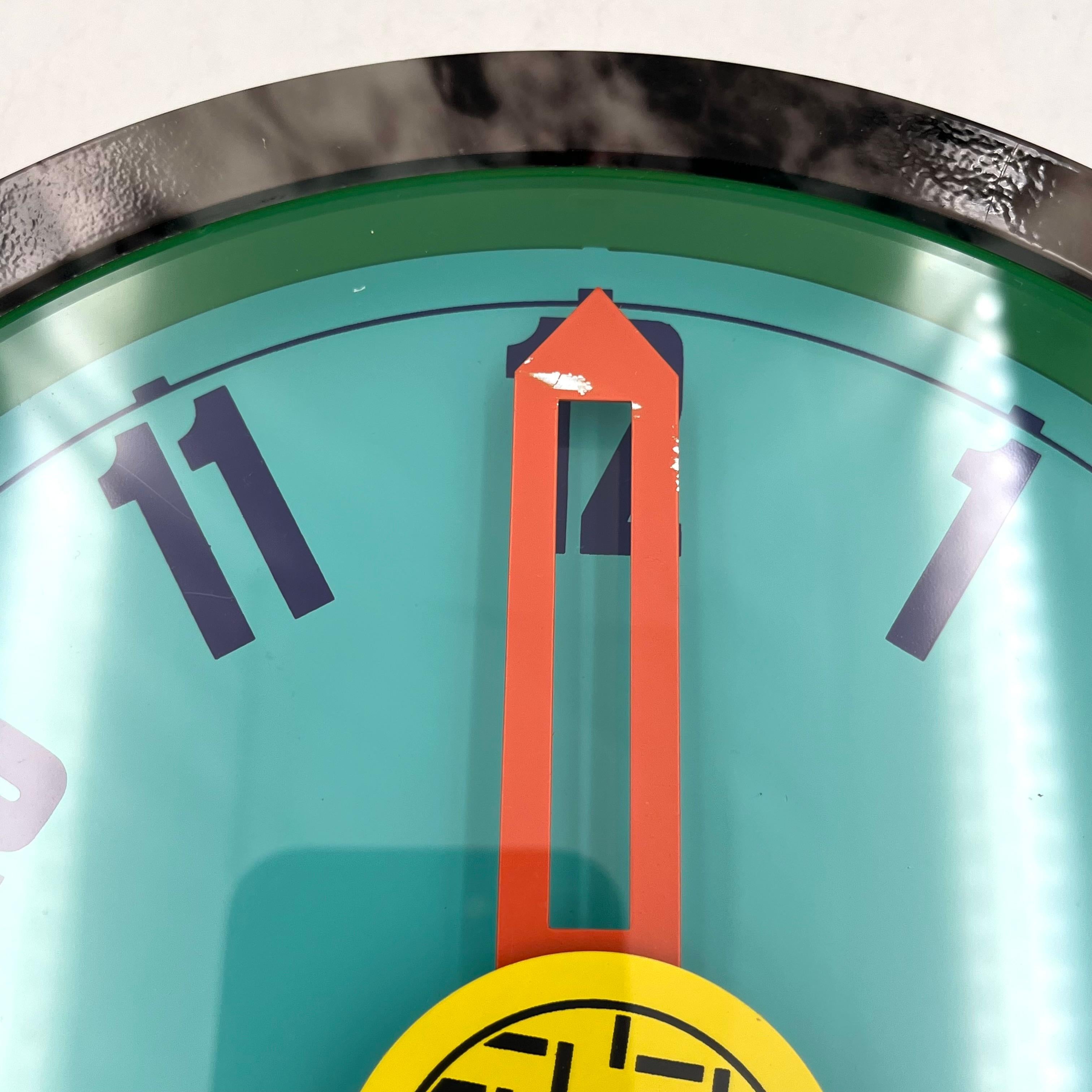 Nathalie du PASQUIER George SOWDEN Horloge murale vers 1986 Neos of Lorenz clock For Sale 7