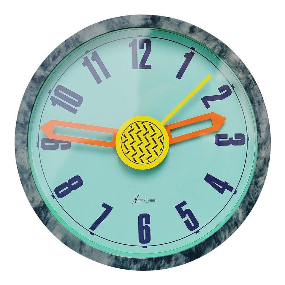 Menphis Design Clock Memphis Design Clock - 36 For Sale on 1stDibs | memphis clock, memphis ...