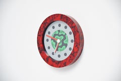 Nathalie du Pasquier George Sowden Horloge Neos Italie 1988 Rouge