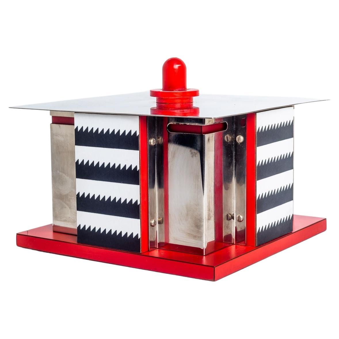 Nathalie Du Pasquier Gravieux Accueil Box from Objects for the Electronic Age For Sale