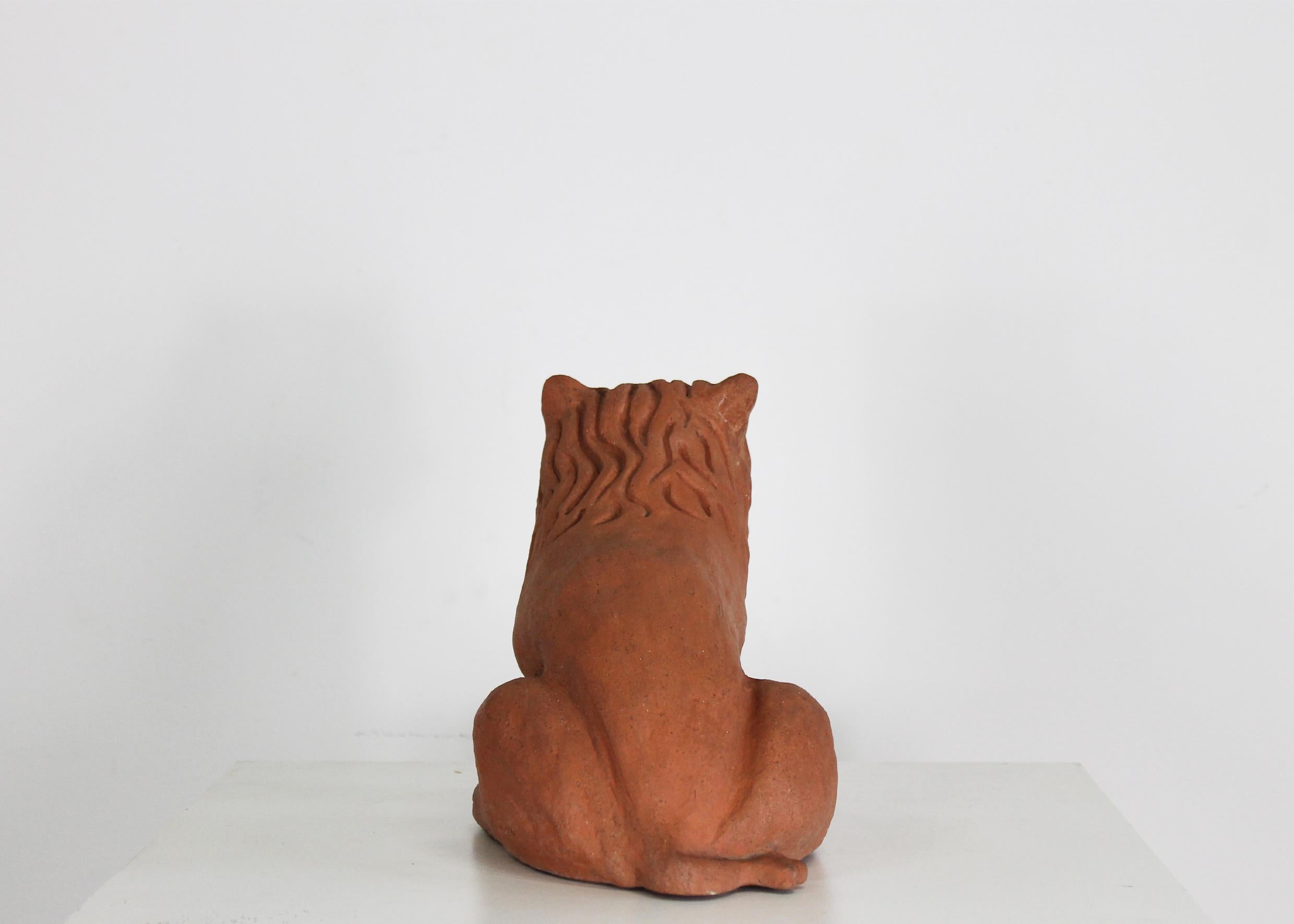 Nathalie du Pasquier Escultura León de Alessio Sarri Años 90 Italiano en venta