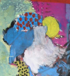 French Artist " Dragon Savant" Wise Dragon, Acrylic Painting on Canvas