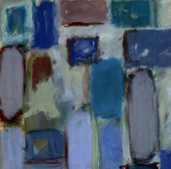 French Artist, Lizica - Delaunay  Series Bord à Bord #6 "blue"