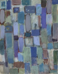 Artista francesa, Lizica - Delaunay  Serie Bord à Bord #6 "azul"