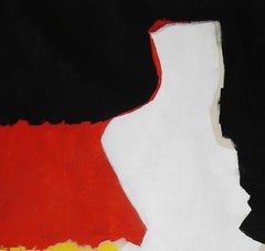 Peinture sur toile de l'artiste française Nathalie Fontenoy « Formes Blanches », formes blanches