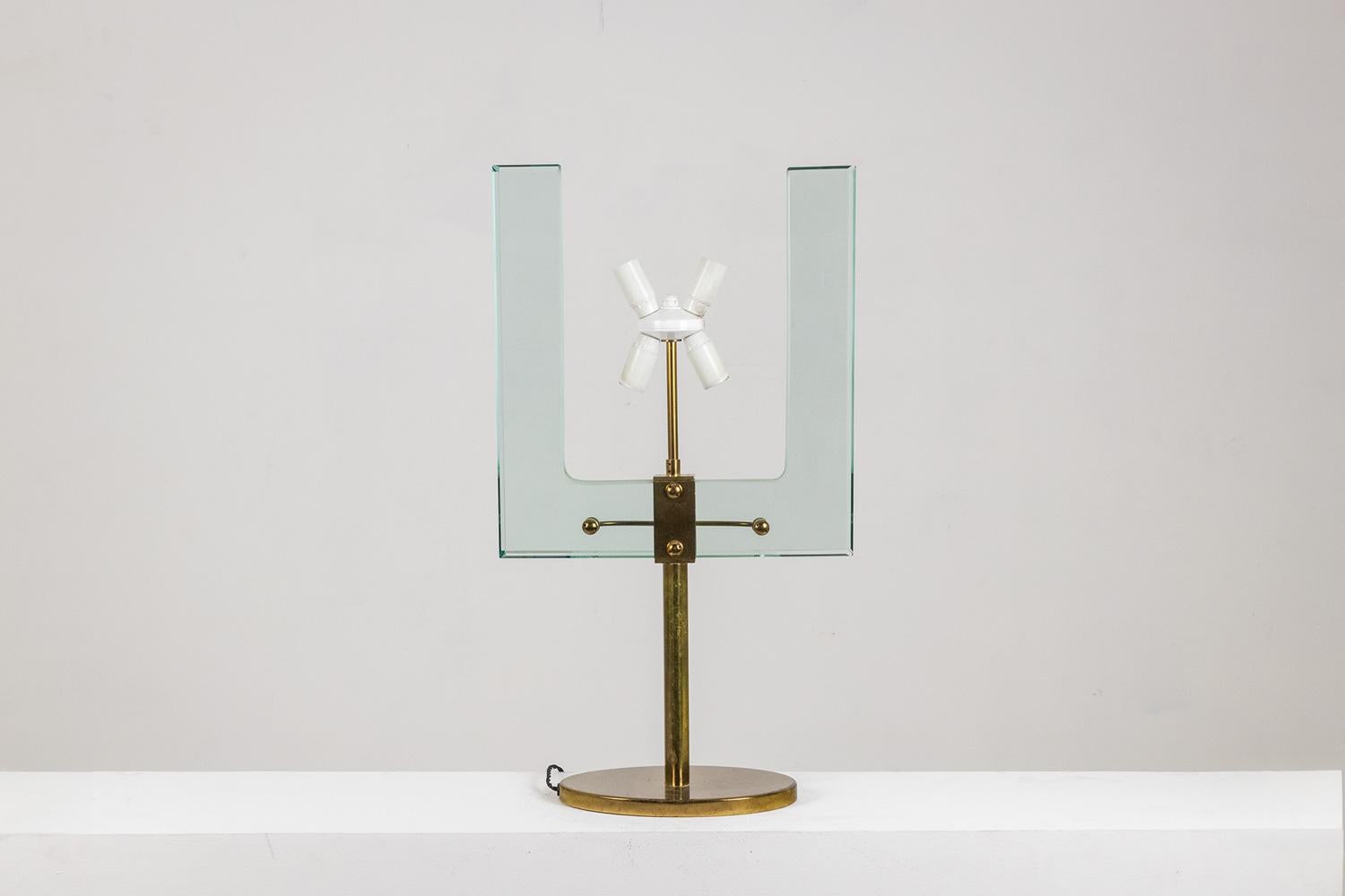 Italian Nathalie Grenon for Fontana Arte, Modernist lamp circa 1940-50 For Sale